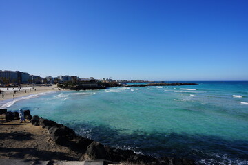 beautiful shoaling beach with clear water