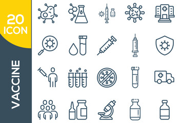 VACCCINE ICON SET DESIGN