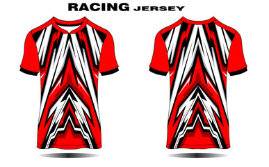 Fototapeta na wymiar Football Jersey design template. Football club uniform T-shirt front view