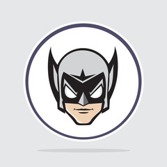 superhero costume, vector illustration