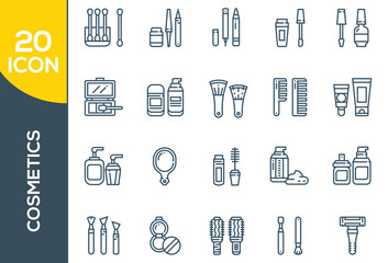 COSMETICS ICON SET DESIGN