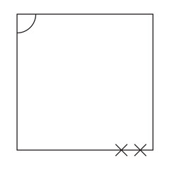 Monoline aesthetic frame for text