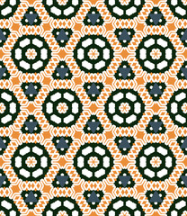 Abstract geometric pattern. A seamless background, vintage texture.