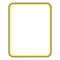 Groovy frame aesthetic blank yellow sign
