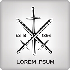 Hand drawn of Sword  , vector illustration