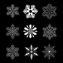 snowflake winter design pattern vector illustration,