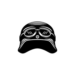 Motorcycle helmet. Racing helmet icon