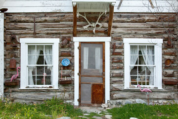 Country wooden house in McCarthy, Alaska