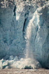 Icefall of the Aialik Glacier on Aialik Bay, Kenai Fjords National Park, Alaska