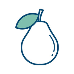 guava fruit icon vector design template in white background