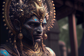 Obraz premium Lord Vishnu Art