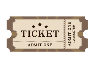 Obraz premium Vintage ticket image