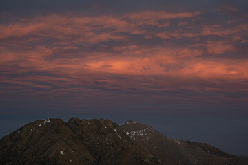 Puesta de sol en Ordino Arcalís, Andorra