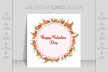 Happy valentines day romance greeting card. Perfect for stickers, birthday, save the date invitation. Romantic and cute elements and lovely typography. Wallpaper, flyers, invitation, brochure, banners