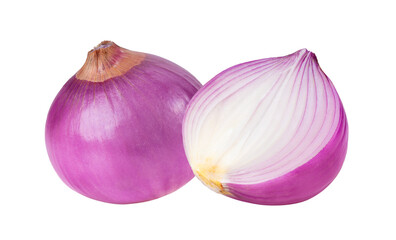 Red onion on transparent png