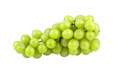 Green grape on transparent png