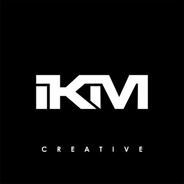 IKM Letter Initial Logo Design Template Vector Illustration