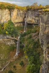 Khan waterfall. Matla nature extreme park. Caucasus scenery.