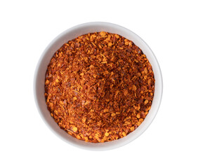  pepper powder spice in white bowl isolated on transparent png