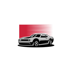 Fototapeta na wymiar car illustration logo design concept. super car logo