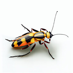 Cantharidae (Soldier beetles) illustration isolated on white background. List of largest insects. Classification of Insect Orders. Plague of insects.png.