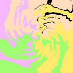 Bright colorful abstract background. Ink, paint. Closeup of the painting. Tie dye art.