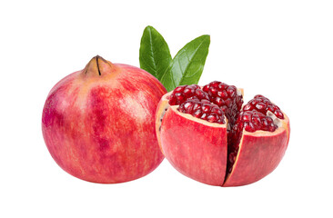 Pomegranate on transparent png