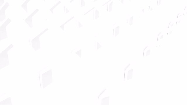 White arch top view on transparent background 4k