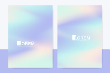 Cover design in pastel colors. Abstract sky pastel rainbow gradient background. Innovation modern background design. Colorful posters. Vector illustration