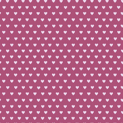 romantic pink seamless pattern with small hearts. Valentine's Day. Love and tenderness