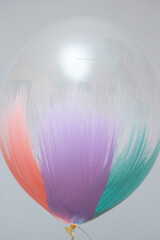 pink and white balloons