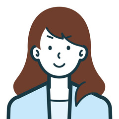 きりっとした顔のビジネスウーマンのバストショット3