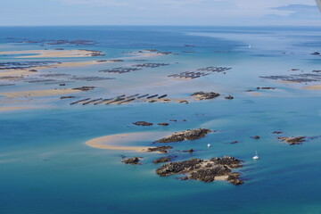 Archipel de Chausey vu du ciel