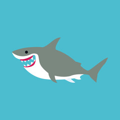 cute shark vector graphic element design