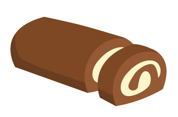 whole chocolate roll cake