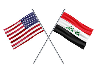 Fototapeta premium USA Friendship Flag 3d Illustration