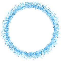 sky blue light circle with sparkles element