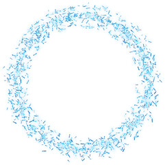 beautiful light blue abstract circle frame