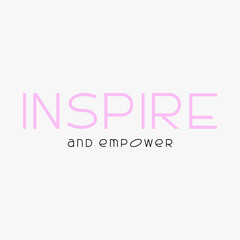 inspire and empower typographic slogan with t-shirt prints, posters and other uses.