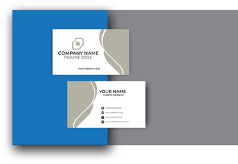 creative modern name card and business card Simple and Clean Red and White Business Card Template Modern presentation card with company logo. Vector business card template. Visiting card for business.