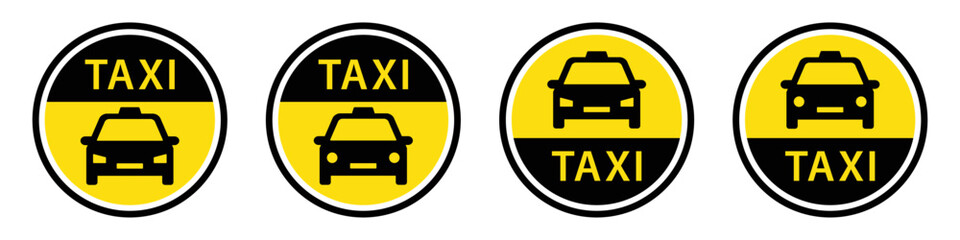 Taxi service vector icon. Taxi car sign icon, vector illustration © Combotec