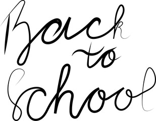 back to school hand drawn lettering