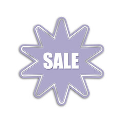 the red star discount coupon in digital lavender color