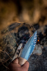 obsidian or stone knife Orthodox tools and fires were the subjects of the Stone Age.