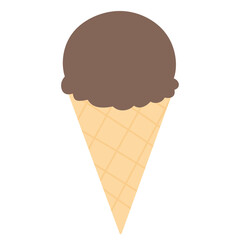 Chocolate Ice Cream Cone