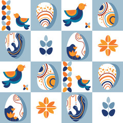 Contemporary woman silhouette with moon,abstract plants and geometric shapes vector illustration.Nude female body,Woman and nature,natural beauty,organic colored.Abstract art poster,print,emblem,cover