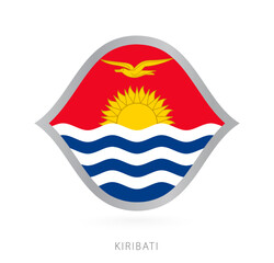 Kiribati national team flag in style for international basketball competitions.