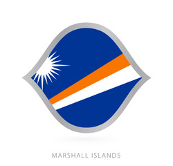 Marshall Islands national team flag in style for international basketball competitions.