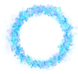 transparent blue magic dust circle frame