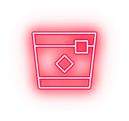 Red Neon Drink Icon